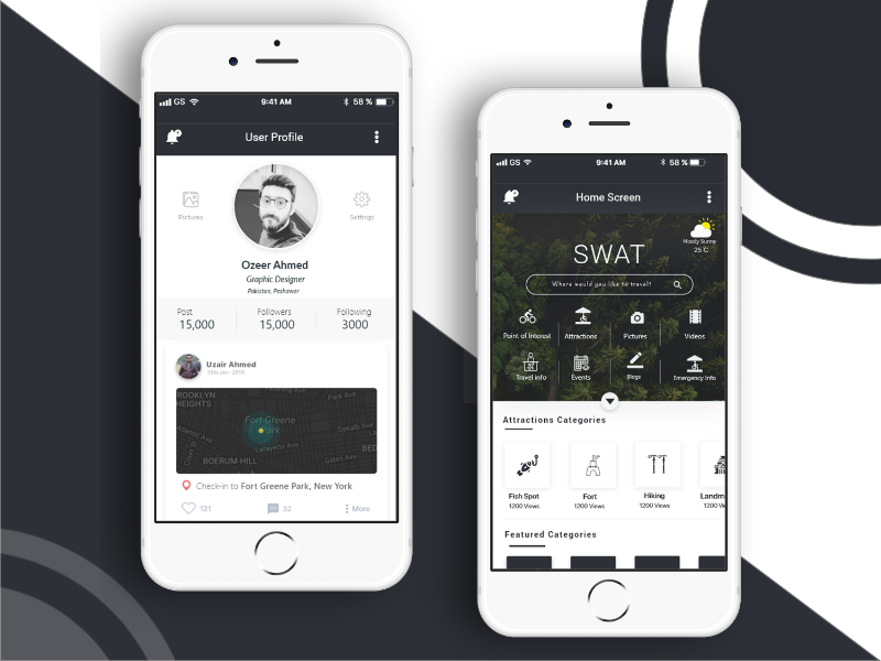Black and White App Design visual design visual art ux kit challange uxdtechnologies uxuidesign uxui branding graphic designing creative design graphic design adobe xd design