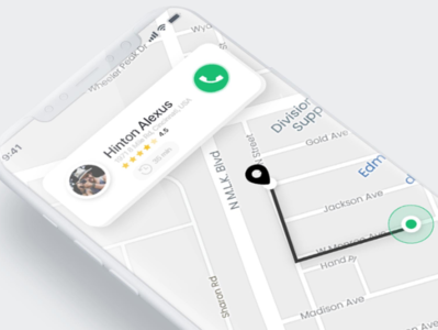 Driver Arrived google material uxui taxi driver user profile profile navigation taxi travel transport uber careem google map adobe xd