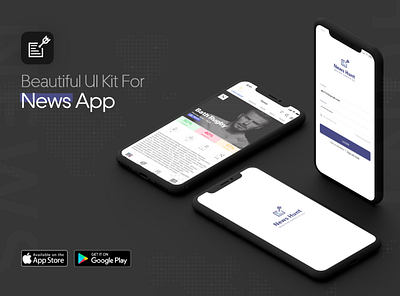 News Analysis App UX/UI adobe xd illustration news app showcase ui ux uxui