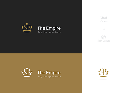 The Empire Logo brand branding creative design dynamic design identity illustration logo typography vector