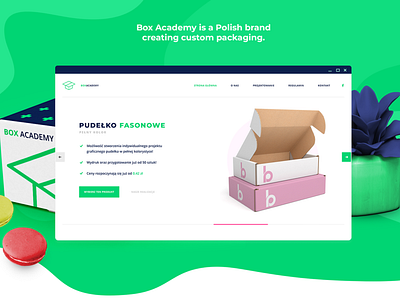 BOX ACADEMY agency box branding business design e commerce ecommerce ecommerce shop green landing layout logo mdevelopers packaging shop typography ui ux web website