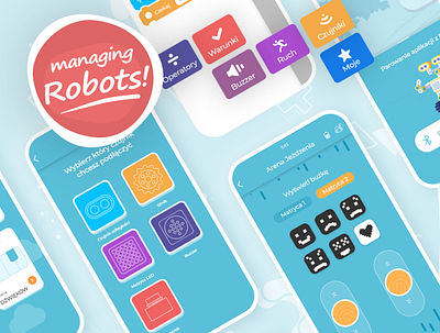 ROBOTS - MOBILE APP agency app business design experience illustration interface layout logo mdevelopers minteractive mobile mobile ui mobileapp mobileapps ui ux vector web