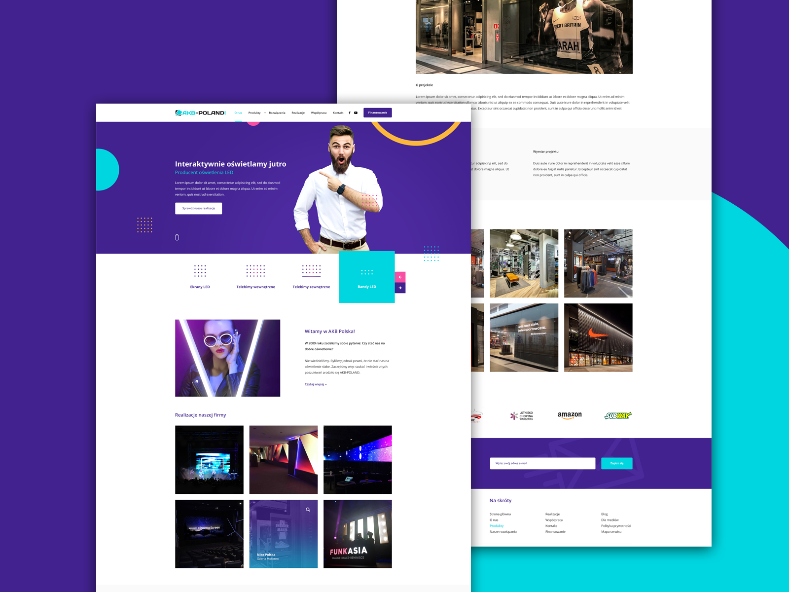 LED lighting Website by mDevelopers on Dribbble