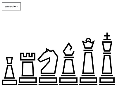 sense-chess icons bishop chess design icon illustration king knight minimalism pawn queen rook sense chess
