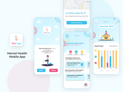 Mental Health Mobile App UI