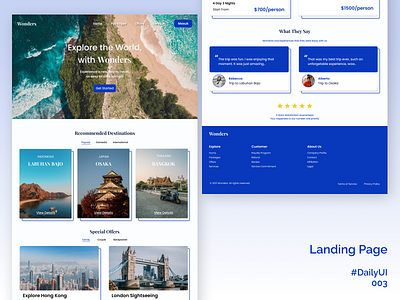 Landing Page - Daily UI 003 daily ui daily ui 003 dailyui landing page landingpage travel travel website ui ui ux ui design uidesign uiux web design webdesign