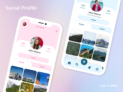 Social Profile - Daily UI 006