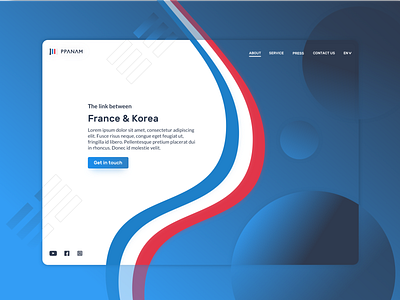 PPANAM Showcase Website branding design france home korea landing page ui ux web webdesign webdesigner