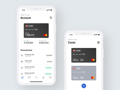 Minimalistic Banking App