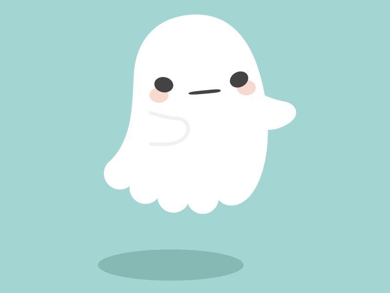 lil ghosty cute ghost gif halloween illustration spooky