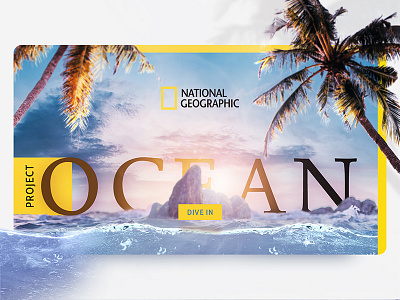 National Geographic - Project Ocean (concept) earth national geographic nature ocean ui ux web webdesign