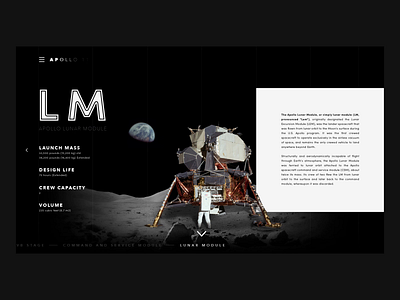 Apollo 11 aftereffects animation apollo apollo 11 design education interface moon motion design ui web webdesign