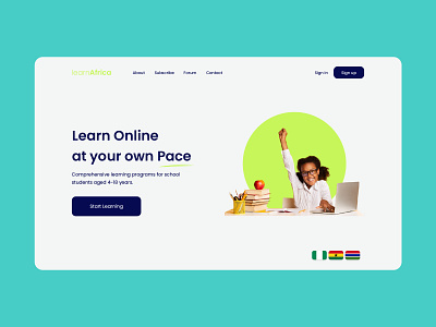 learnAfrica Digital Learning Platform african learning education education website educational graphics learnafrica online learning product ui ux web