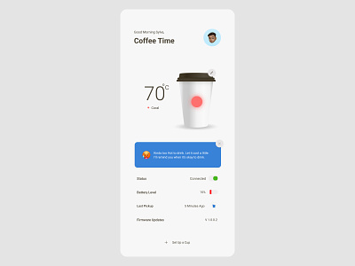 Coffee Cup coffee coffee cup coffeeshop shiftnudge smart cup smart cup app