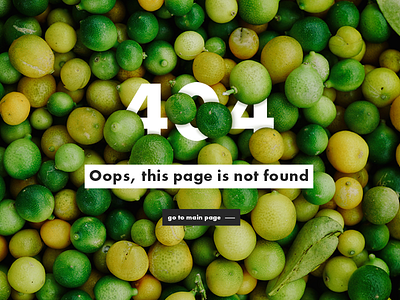 404 Page - Daily Ui 008