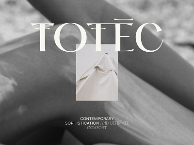 Totec branding design font hotel icon identity juste logo minimal navickaite type typography