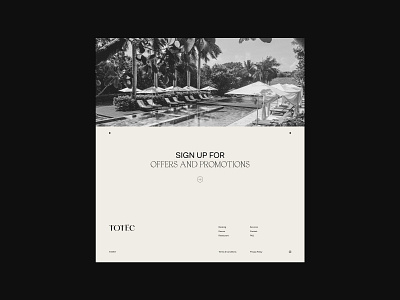 Totec Hotel Web Design branding design desktop font grid identity juste logo minimal navickaite page typography ui uidesign web