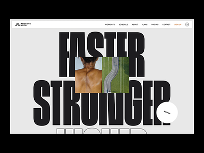 Athlete Asta Website animation athlete branding clean design identity interactive juste landing lithuania logo modern navickaite page simple sport typography ui ux vilnius