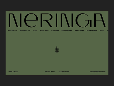 Neringa Website Footer Design aftereffects animation branding design graphic design hotel identity juste landing logo menu motion graphics navickaite page restaurant typography ui web