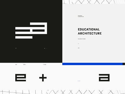 Educational Education Logo architecture black branding conference design event font grid icon identity logo monogram typography