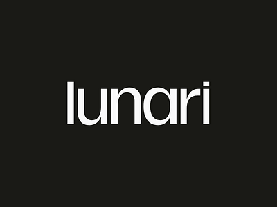 Lunari Logo branding design font grid icon identity logo navickaite typography vector