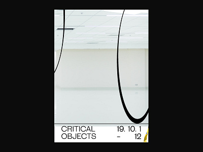 Critical Objects Poster branding design font gif grid identity juste logo navickaite photo poster poster design type typography