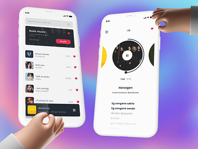 Music player | Daily Design app artist clean daily design dailyui design minimal music music app music player app palylist play player song ui ui ux ux