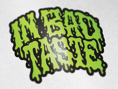 Sticker Design band punk sticker typography