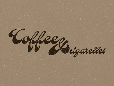 Coffee & cigarettes cigarettes coffee design idea lettering logo logodesign shades shop