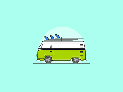 Kombi dibujo draw flat illustration ilustrador vector vectorart