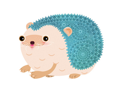 Hedgehog animal character hedgehog illustration vector