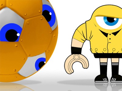 Sketchball And Refbot Mockup art crewest custom designer show soccer toy world cup