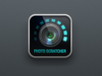 iPad2 photo app icon aperture camera glass icon ipad led lens moquu photography progress