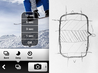 Moquu for iPhone | Build mechanism build draft ios iphone moquu popup sketch