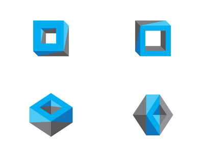 Box versions for a logo