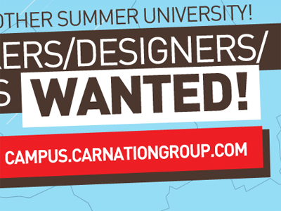 Designers Wanted! | sticker detail campus print sticker typo wanted