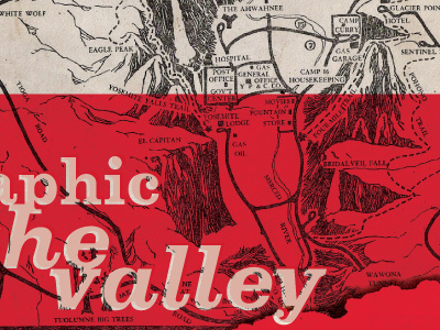 Graphic the Valley book cover proposal book cover design print design typography vintage