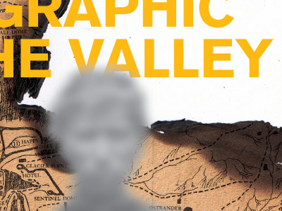 Graphic the Valley book cover proposal book cover burned paper design maps photography print design typography vintage