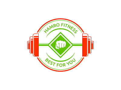 Hamro Fitness branding creative design innovative logo logo design
