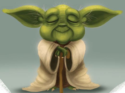Master Yoda character illustration starwars