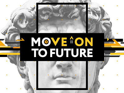 Move on to future Key visual digital future art graphic art graphic design key visual sculpture