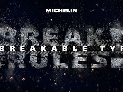 Key Visual Break the rules break break the rules design concept graphic design key visual michelin tires tyres