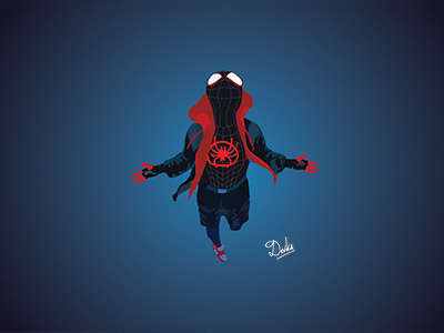 Miles Morales aka Spiderman adobeillustrator ai art artist digital digitalart digitalpainting dribbble dribbbleart illustration miles miles morales photoshop shot spider man spider man spider web spiderman spiderman into the spider verse spiderverse