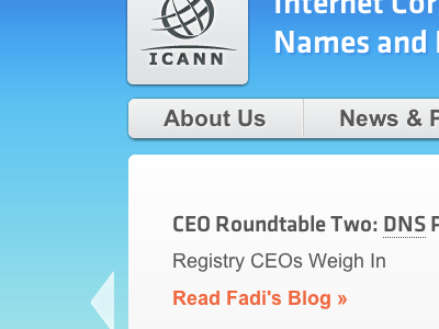 ICANN.org responsive rwd website