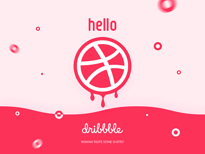 Hello Dribbble! designer dribbble dribbblers first graphic hello shot visual
