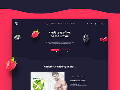 My new website design graphics juicy portfolio strawberry web website