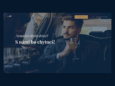 Luxury Homepage Screen 2d after affects animation business dark design gold landing page landing page luxury money motion rich screen ui ux web website