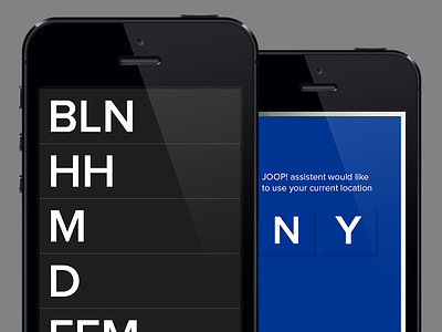 JOOP! Assistent - iPhone App apple berlin ios6 iphone mobile retina ui user interface
