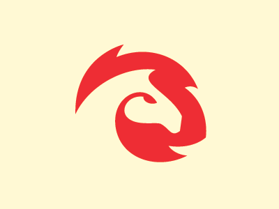 Horse fire animal horse icon illustration logo logotype mark symbol vector