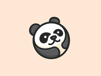 Baby Panda animal icon illustration logo logotype mark panda symbol vector